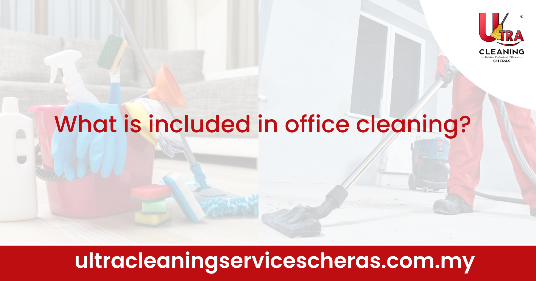 What is included in office cleaning?